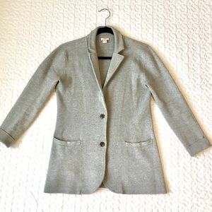 J Crew Sweater-Blazer | Heather Grey | XS